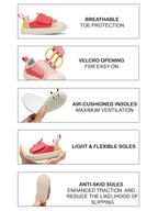 POCO Toddlers' Comfortable & LightWeight Lace-Free Sneakers- Pink (Girls)