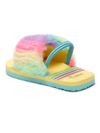 fur sliders for girls