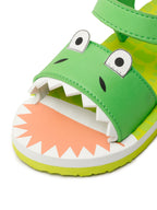 Premium Crocodile Artistic Sandals - Green (Unisex)