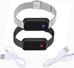 Long-distance touch bracelet, vibrates and glows, suitable for couples in love, sends SOS SMS, relationship bracelet, Velentine gift for girlfriend or boyfriend.