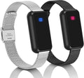 Long-distance touch bracelet, vibrates and glows, suitable for couples in love, sends SOS SMS, relationship bracelet, Velentine gift for girlfriend or boyfriend.
