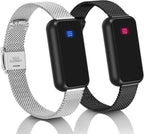 Long-distance touch bracelet, vibrates and glows, suitable for couples in love, sends SOS SMS, relationship bracelet, Velentine gift for girlfriend or boyfriend.