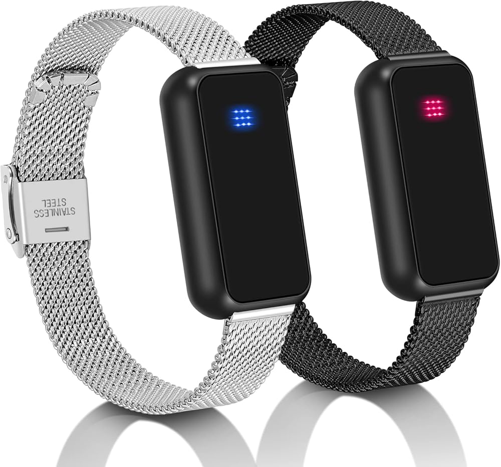 Long-distance touch bracelet, vibrates and glows, suitable for couples in love, sends SOS SMS, relationship bracelet, Velentine gift for girlfriend or boyfriend.